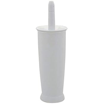 Addis Closed Toilet Brush Set, Plastic, White