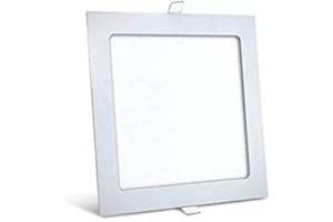 ENERGMIX Pannello LED ultra sottile, faretto da incasso, 12 Watt, quadrato, 17 x 17 cm, bianco neutro