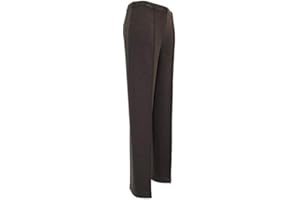 Carla Ferroni Pantalone Donna in Lana Jersey Caldo Morbido Elasticizzato Vita Alta