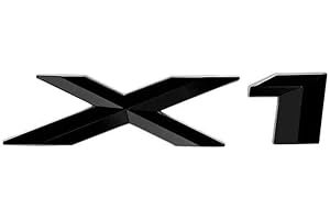 AUTOZOCO Aufkleber X1 für Kofferraum, kompatibel mit BMW, Schwarz