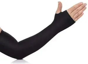 Vaquita Stretchable Arm Sleeves for Driving, Sports, Biking & Cycling - Black