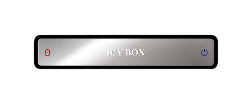 Icy Box IB-290StUS-B Externes Gehäuse für 2,5″ (6,35 cm) SATA HDD/SSD mit USB 2.0 & eSATA Anschluss, Aluminium, Kunstledertasche, schwarz - 2