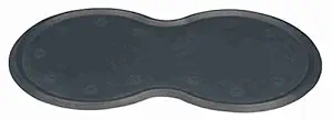 Trixie: - Rubber Place Mat for Dogs and Cats | Made with Natural Rubber, Keeps The Floor Protected from Mess | Easy to Clean, Non-Slip Mat - 45 ? 25 cm - Dark Grey