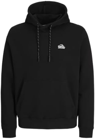 JACK & JONES Sweat Hood Jcoflare Back Photo Print-Felpa con Cappuccio, Nero, M Uomo