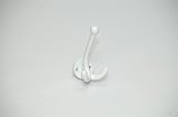 130 x 70 x 95mm 5 Stück Haken Handtuchhaken Kleiderhaken Garderobenhaken Doppelhaken Aluminium weiss 130 x 70 x 95mm