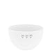 Produktbild Bastion Collections Bowl 3 Hearts Keramik weiß schwarz