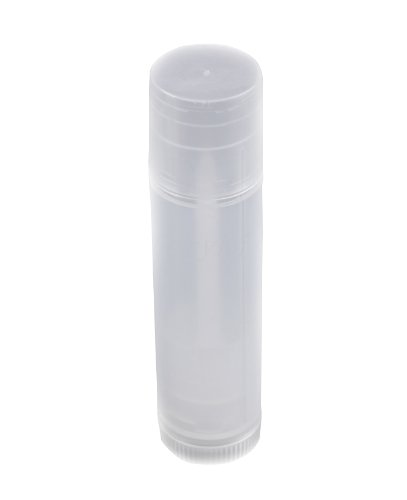 niceeshop(TM) 1 Bag(25Pcs) Transparent Clear Empty Circle PP Lip Balm Tubes Containers With Cap