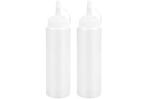 Naapesi 2 bottiglie per condimenti, 250 ml, in plastica flessibile, per pittura, cottura al forno, ketchup, olio d'oliva