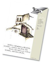 folia SchulAquarellblock 150 g qm DIN A4, weiß 10 Blatt