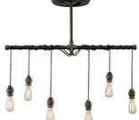 Industrial Pendant Chandelier by West Ninth Vintage