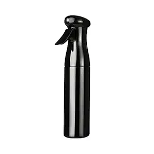Hair Spray Bottle, Continuous Spray Bottle Ultra Fine Mister Sprayer Refillable Empty Spray Water Bottle for Hair Styling, Plants, Cleaning, Misting & Skin Care BPA Free (250ml/8.5 oz, Black)