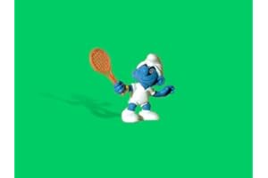 THE SMURFS 20049 - Pitufo estrella de tenis de Schleich de los Pitufos - artículo raro vintage