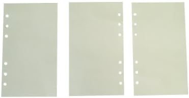Refill 6 Hole A6 Lined Papers for Personal Filofax Size 75 Pages 20/20/50/20/20mm 3 Sets (225 Pages)