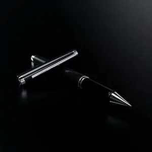 Paperkraft Beethoven- Blue Ceramic Roller Ball Pen (Pack of 1) | Classy Matte Black finish|Premium Gifting Products|Ideal for Professionals|Official meeting essentials (04030233)