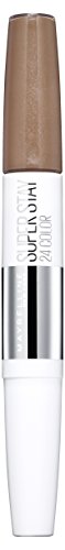 Maybelline SuperStay Lipstick 24H - 615 Soft Taupe - Lipstick barra de labios Carne Brillo - Barras de labios (Carne, Soft Taupe, Hidratante, Mujeres, A98273, Brillo)