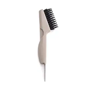 Kitsch Double Sided Hair Brush Cleaner Tool - Back to School Travel Size Cleanser Rake for Detangling Paddle Oval Hairbrushes or Combs - Salon Solution for Removing Dust from Cushion