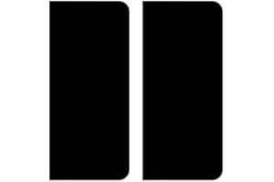 HADEXIA Autocollant Stickers Plaque immatriculation sans numéro Noir Vierge uni