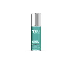 Tru Naturelle Visibly Clear Anti-Acne Moisturiser | Anti Acne Moisturizer For Face | Oil Free Anti Acne Treatment With Aloe Vera & Witch Hazel | 100ml