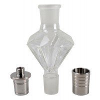 AMY Deluxe Molassefänger – Glas & Edelstahl für Shisha - 2