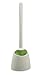 Produktbild WcWunder antibakterielle WC-Reinigungs-"Bürste" ohne Borsten, inkl. Keramikhalter weiß - mit extra flexiblem Naturkautschuk - Duft - Reinigungspad, Green Lemon (Limone)