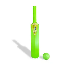 TYRUS ONE Plastic Cricket Bat and Ball Toy for Kids, Bat Ball Set for Boys and Girls, Plastic Bat Ball and Cricket Kit Set (Colors May Vary) (Bat Ball, Blue)