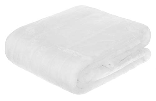 Brandsseller Faux Fur Throw Blanket 150 x 200 cm Bedspread Cosy Blanket White