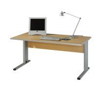 Preisvergleich Produktbild iovivo Schreibtisch Topeka, Buche Nachbildung mit C-Füßen 160X80CM