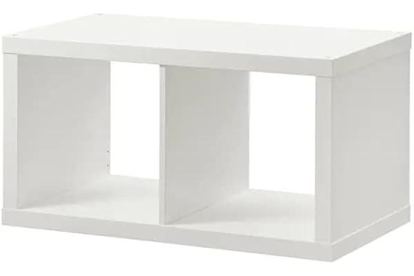 Ikea Kallax, hylla, bokhylla, vägghylla, rumsavdelare i vitt