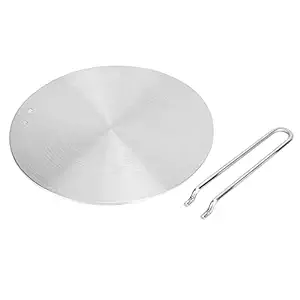 Induction Diffuser Plate, Stainless Steel Induction Adapter Plate Induction Cooktop Heat Diffuser Cooking Induction Adapter for Gas Electric Stove(24cm)