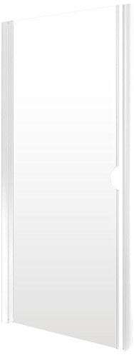 Preisvergleich Produktbild Schulte 4060991012884 Duschtür, schwenkbar, aus Hundehütte, wendbar, Magnetverschluss, Sicherheitsglas Profil weiß, transparent, 80 x 180 cm