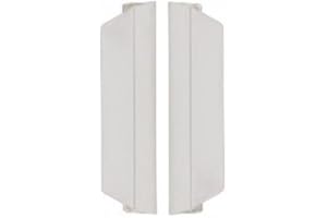 PLASTIK2 Manigliette in Plastica per Porte a Soffietto - 1 Coppia(BIANCO PVC)