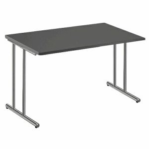 Preisvergleich Produktbild Kerkmann Schreibtisch Artline Transparent BxTxH 120x80x72cm anthrazit