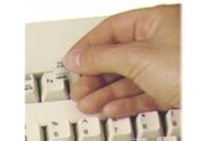 LANGUAGESOURCE.COM Lithuanian Keyboard Stickers Transparent Laptop Overlays White for Black