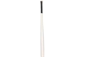 22YardsPro Heavy Duty Wooden Baseball Rounders Softball Bat 36" Black White Natural Brown UK