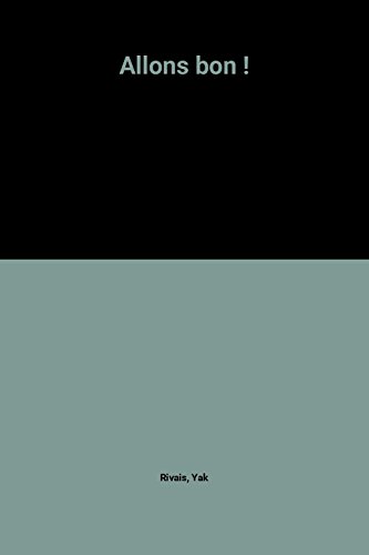couverture de : Allons bon