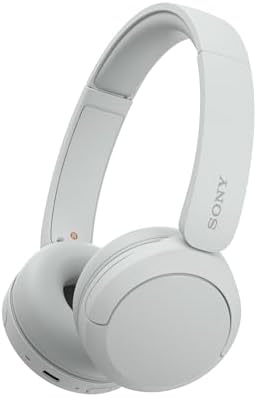 Sony WH-CH520 | Cuffie Wireless, Connessione Multipoint, con Microfono, Fino a 50 ore di durata della batteria con Ricarica rapida - Bianco