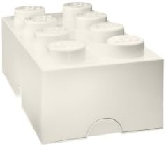 ArtraLego Lego Brick 8 White Storage Boxes
