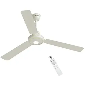 ZunVolt Falco BLDC 5 Star Rated High Speed 1200 mm Remote Controlled 3 Blade Ceiling Fan (IVORY)