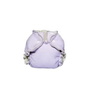 Kissaluvs Newborm Cotton Fleece Fitted Diaper (Custom made & beautifully textured fabrics) - Purple Baby / Child / Infant / Kid