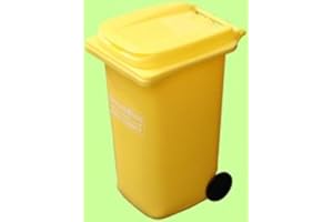 BritishBins YELLOW Mini - DESKTOP Wheelie Bin