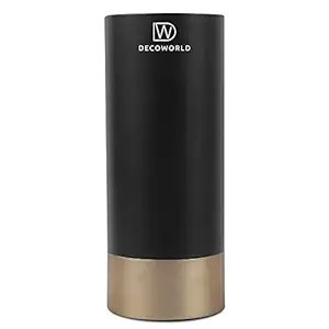 Decoworld || Pen Stand || Stylish Pen Holder || Office Table || Gifting Item || Desk Organizer || Black || Golden || Marble || Educational Organizer || (Black with Golden Base)