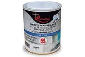 Droquimur. Esmalte especial azulejos Base agua 750 Ml Color blanco con tres acabados a elegir, brillante,mate y satinado. (MATE)