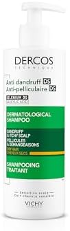Vichy Dercos, Shampoo Trattamento Anti-Forfora, Per Capelli Secchi, Allevia Senso di Prurito, Forfora Visibile Ridotta, Arricchito con Disolfuro di Selenio, 390 ml