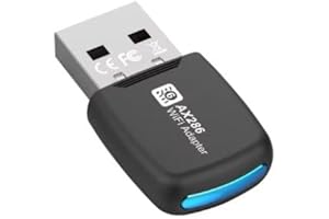 NORTHERNSCAPE WiFi Dongle | 300Mbps Wifi Adapter | 2.0 USB WiFi 5dBi Dual Band | 2.4GHz/5GHz | Wireless Adapter | PC/Desktop/Tablet/Laptop | Support Windows 11/10/7/ | No CD