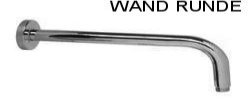 DeLanwa Wandarm Brausearm für Duschkopf Regendusch Edelstahl gebürstet, rund 50 cm, 604067.0
