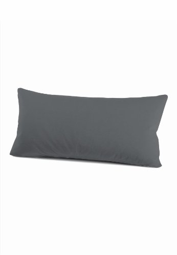 Schlafgut 035-556 Mako Jersey Kissenbezug / 40 x 80 cm, titan