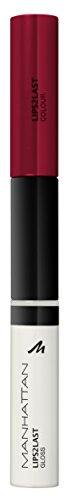 Manhattan Lips2Last Colour und Gloss, Farbe 45A, glam rot, 1er Pack (1 x 8 ml)