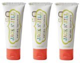 Jack N' Jill Natural Toothpaste Organic 50G, Set Of 3 - Strawberry