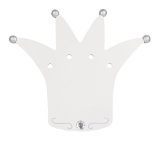 Preisvergleich Produktbild TRÄ PRESENT - Wandlampe für Kinder Krone weiß / silber