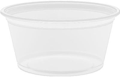 500 x Dart 2Oz (59ml) Portion Pot with Lid - Ideal for Salad Dressing, Baby Food, Jelly Shots